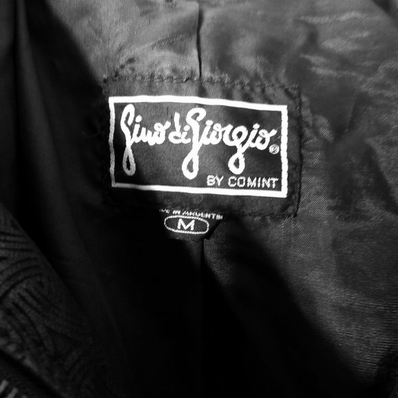 Vintage Gino di Giorgio by Comint Black Leather Jacket with Lining - Medium - Picture 2 of 11